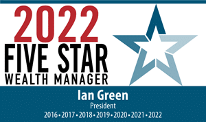 Ian has been identified as a Five Star Wealth Manager six years in a row, most recently in 2022.